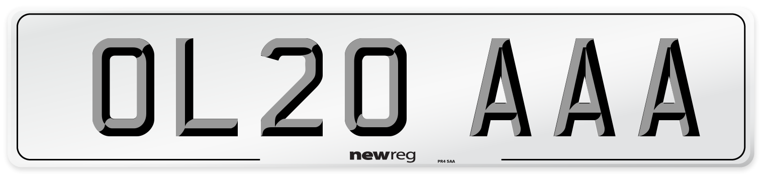OL20 AAA Number Plate from New Reg